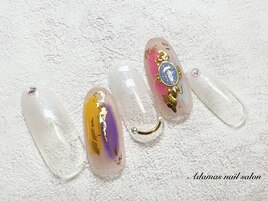 塗りかけネイル