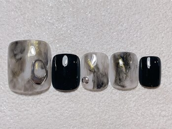 チャンプ 高の原店(Champ)/【フットネイル】ニュアンス柄