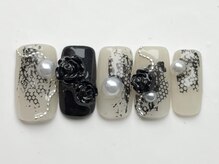 ジェミーネイル イケブクロ(Jemiy nail ikebukuro)/ニュアンスレース￥9000