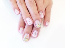 ネイルコレクション ピンク(Nail Collection Pink)/ジェル放題/3Ｄパステルフラワー