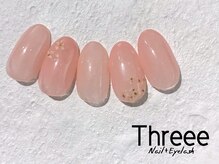 スリーネイルプラスアイラッシュ(Threee Nail+Eyelash)/お花ネイル