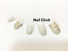 ネイルチックコウベ 銀天街店(Nail Chick kobe)/白グラデネイル