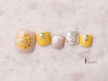 アイネイルズ 横浜EAST店(I-nails)/菜の花フットネイル