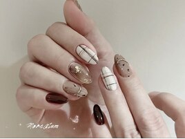 キルティングネイル　秋色　ラメ