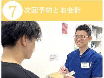 おざき鍼灸接骨院 渋見院/【流れ7】次回予約とお会計