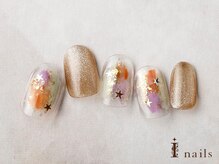 アイネイルズ 横浜EAST店(I-nails)/シアー塗りかけマグネットネイル