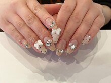 アイネイルズ 梅田店(I nails)/ワンホンリボンガーリー￥10700