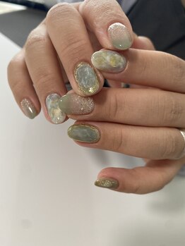 グリーン天然石風