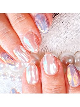 ネイルエルフ(Nail Aelf)/【三郷駅】うる艶オーロラネイル