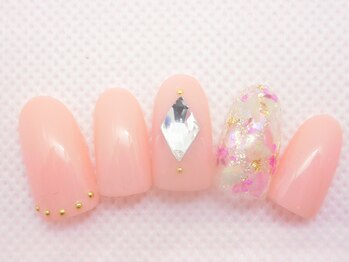 ネイルサロン ロゼオ(Nail salon Roseo)/■渋谷>6990円/シェルフラワー