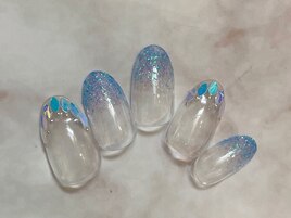 ラメグラ×リーフホロフレンチ