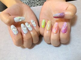 ユニコーンネイル　アシメ