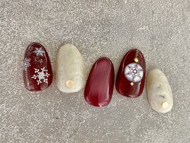 クリスマスネイル　￥９０００