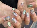 マグネットチェックネイル