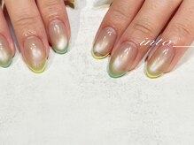 ネイルサロン イントゥ(into_)/細スキニーフレンチ　マグベース