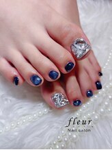 フルール(fleur)/親指アートフットネイル