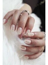 ネイルルーム アイボリー(nail room ivory)/ニュアンスリングネイル