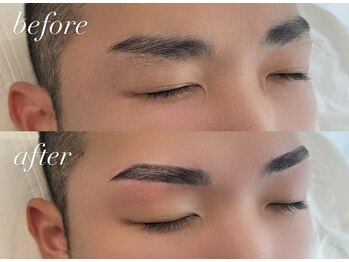 エムズアイブロウ 大阪堺東店(M’sアイブロウ)/ハリウッドブロウリフト#直線