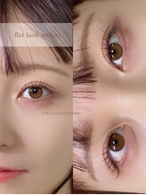ウォーム(warm)/flat lash brown 80本