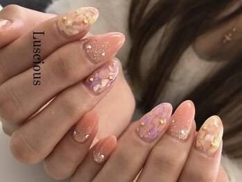 ラシェスキタモト (luscius kitamoto)/カラーシェル風春ネイル