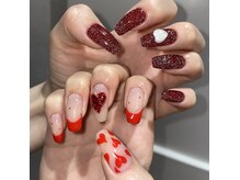 Flash nail×Heart art