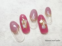 アダマス(Adamas)/マグネット変形フレンチネイル
