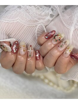 ホワイトネイル(White Nail)/クリスマスネイル