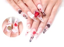 ネイルコレクション ピンク(Nail Collection Pink)/長さだしジェル★チョコ：ハート