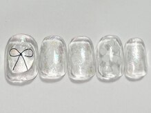 ネイルメゾン 渋谷店(NAIL MAISON)/オーロラリボンクリア￥4500