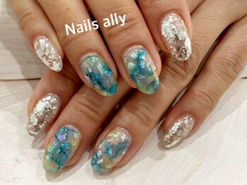 ネイルズアリー 立川店(Nails ally)/ニュアンス×リキッド