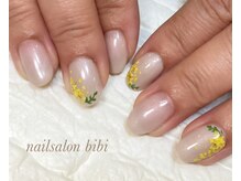 ネイルサロン ビビ(bibi)/ミモザネイル