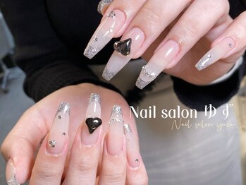 チップ長さ出し キラキラネイル