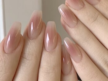 春チークネイル