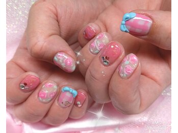 アモ ラブネイルズ(AMO Love nails)/ピクニックローズ