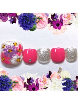 ホワイトカラー(White Color)/選べるフットデザインアート♪