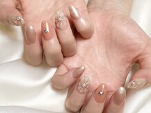ヒールネイル(heal nail)/monthly定額デザインB～ぷくお花