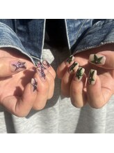 Mネイルアンドカフェ シェレステ/星ネイル！