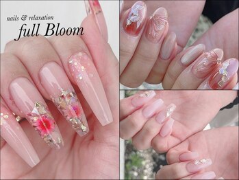 フルブルーム(full Bloom)の写真/【埋め込みデザインスカルプOK！】自爪補強や折れた爪もお任せください◎キレイなフォルムで長さ出し★