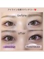 ピピプラス 黒崎駅前店(pipi+)&nbsp;左右差のあるお目元の方、左右でロッド変えてパーマできます！