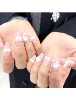エイト ネイル 渋谷駅前店(eight nail)/レースリボン