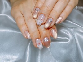 【パラジェル】お花ネイル