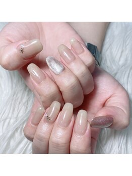 インプレス 鶴見店(Impress)/雪の結晶ネイル