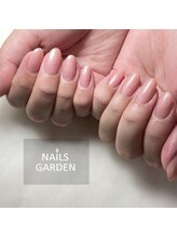 ネイルズガーデン(NAILS GARDEN)/パールワンカラーネイル