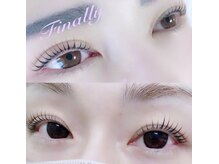 ブラックティントを使ったマスカラパーマも人気です◎