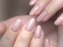 ミーナネイル(miinanail)/ワンカラー先端ラインネイル