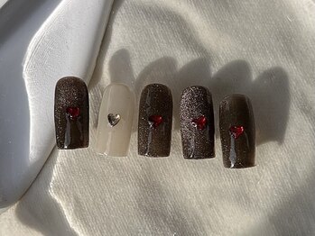 ノンチェ 西宮北口(Nonche)/ハートマグ/バレンタインネイル