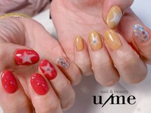 ユーミー(u/me)/アシメで星ネイル