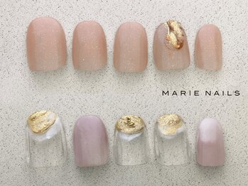 マリーネイルズ 心斎橋店(MARIE NAILS)の写真/★初回ソフトジェルオフ無料！定額¥6600！手足同時施術OK♪嬉しい１week保証付きでアフターケアもばっちり