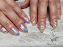 ネイルプラスユウ(NAIL+U)/宝石＆ミラーアート