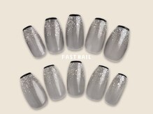 ファストネイル 荻窪駅前店(FAST NAIL)/スキニーフレンチ/ラメ【12407】
